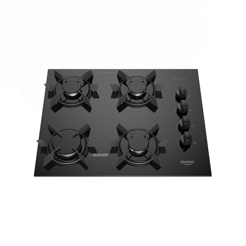 Cooktop 4 Bocas Preto Dako Pratiko